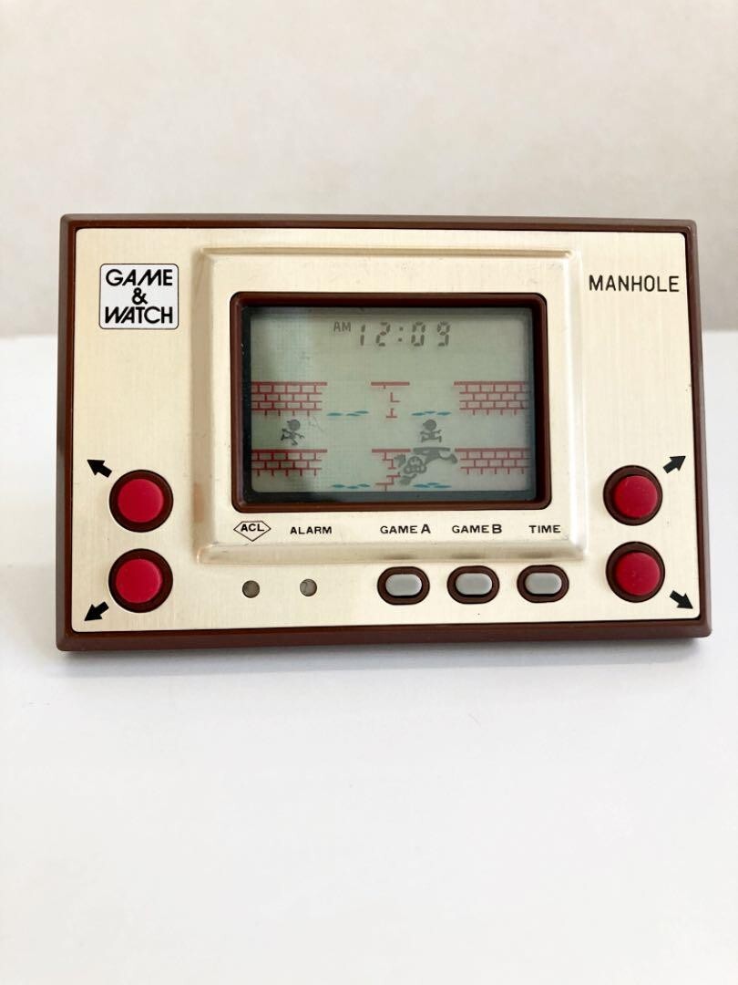 Nintendo Game & Watch Manhole Hand Held Retro Game Console Used | eBay