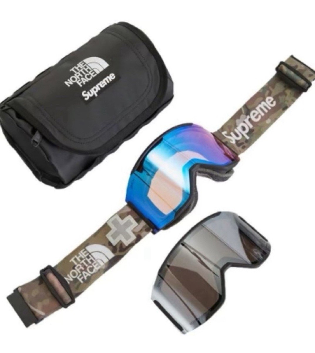 ❤️ New Supreme X The North Face Smith Rescue Ski Goggles Multi