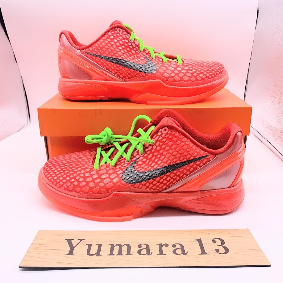 Nike GS Kobe VI 6 Protro Reverse Grinch FV9676-600 Size 3.5Y-7Y