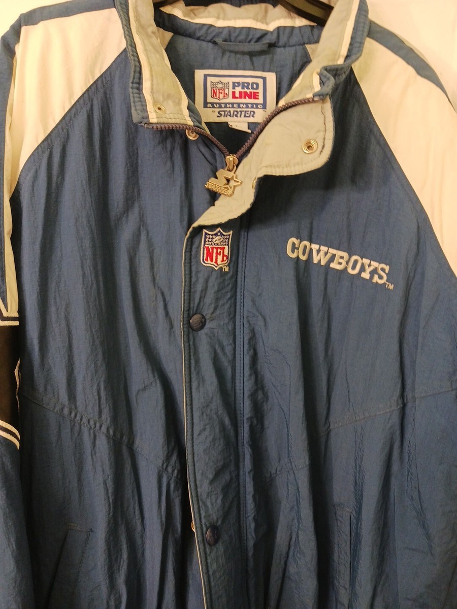 Vintage 90's Starter Pro Line Dallas Cowboys Jacket NFL Full Zip