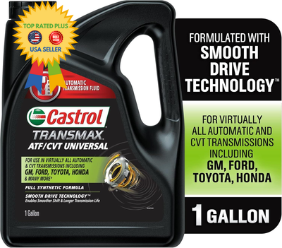 Castrol Transmax ATF/CVT Universal Automatic Transmission Fluid, 1