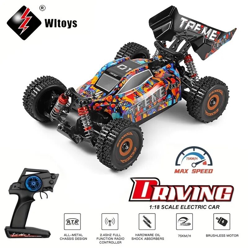 WLtoys 184016 1/18 BRUSHLESS 2.4G 4WD RC Car 75KM/H High Speed Off
