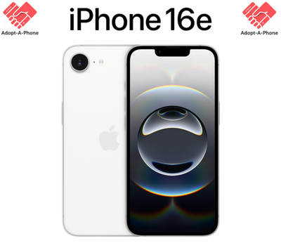 NEW*  Apple iPhone 16e | 128GB White | AT&T + Cricket | 100
