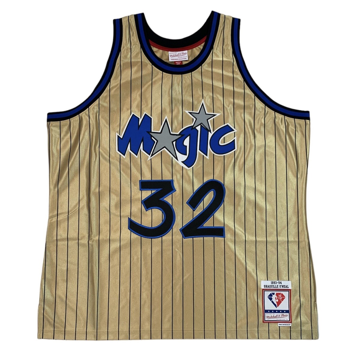 Orlando Magic Shaquille O'Neal Swingman Jersey Sz 2XL Gold