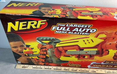 NEW In Box!! NEVER USED NERF NStrike Vulcan Belt Fed EBF-25 Dart