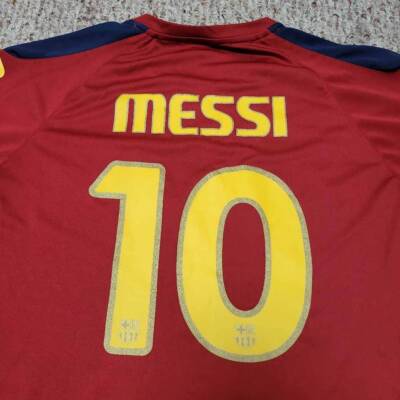 FC Barcelona FCB Rhinox Mens Soccer Jersey Lionel Messi #10