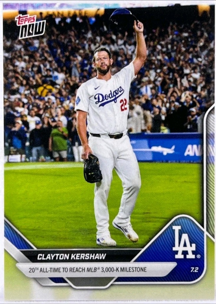 Clayton Kershaw 3,000キャリアストライクアウト フィギュア Clayton