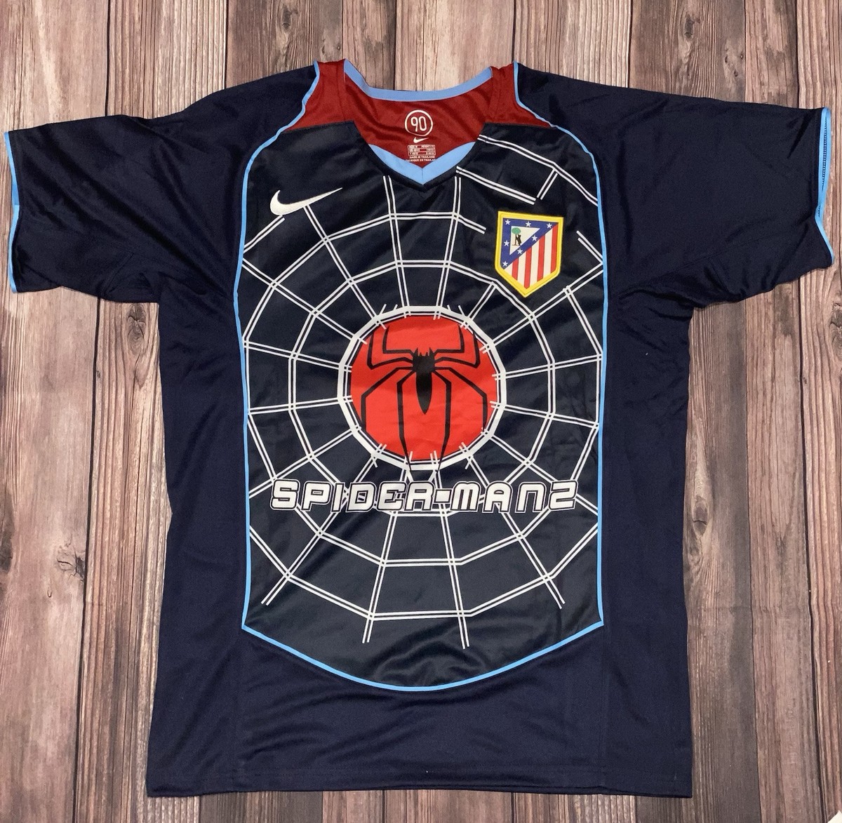 Atletico Madrid 2004/05' Spiderman 2 Away Soccer Football Retro