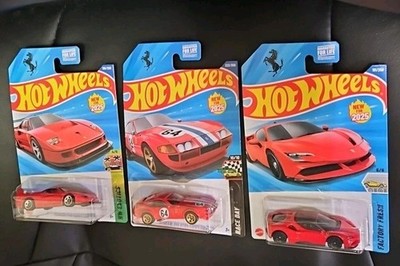 Hot Wheels FERRARI F40 365 GTB4 COMPETIZIONE SF90 STRADALE Lot of