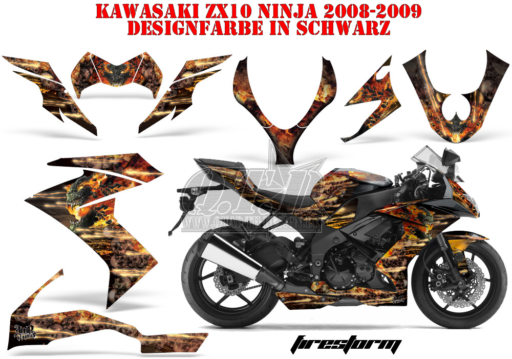 AMR RACING DEKOR GRAPHIC KIT KAWASAKI ZX-6R 636/10R/Z-1000 SX
