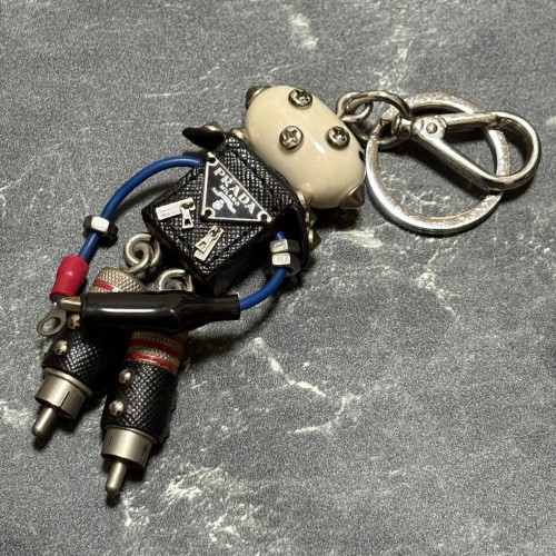 PRADA Robot Keychain Very Bag charm Robot Edward With Box bag Used