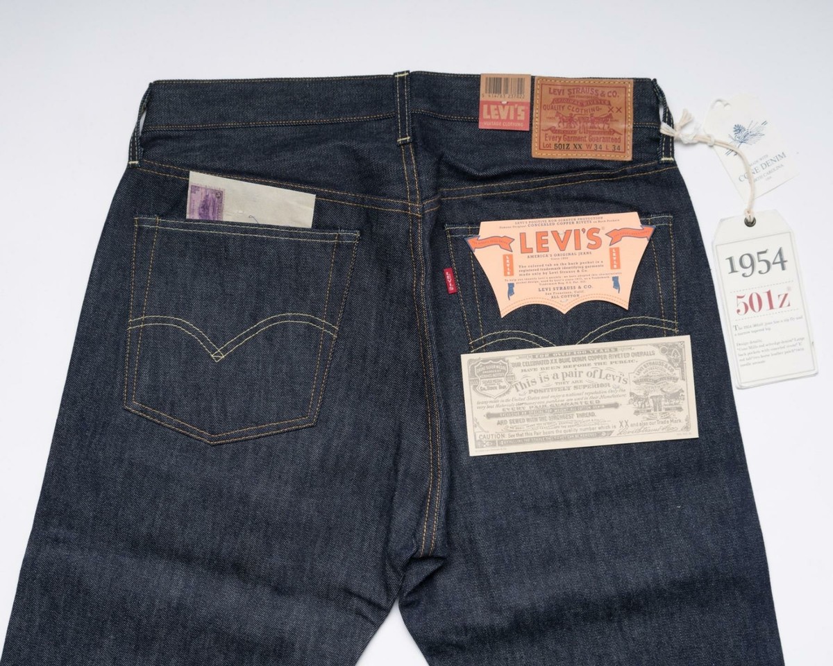 LVC Levi's Vintage Clothing 501Z XX 1954 Selvedge Denim Jeans