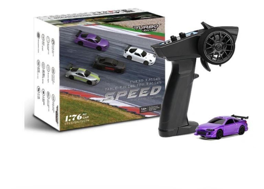 Turbo Racing 1:76 C75 C71 C73 C72 Drift RC Car w/ Gyro Radio Full