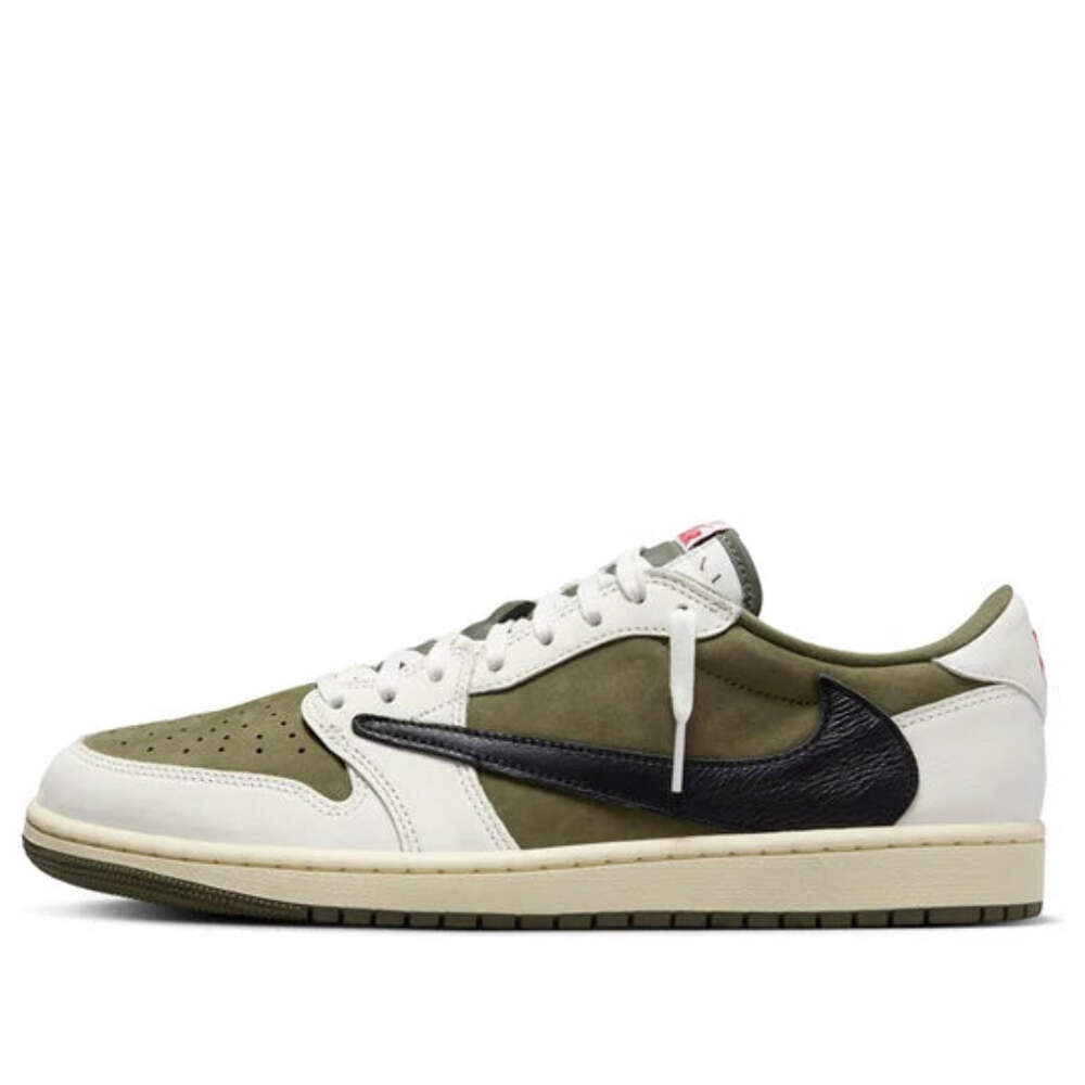 DM7866 200 Air Jordan 1 Retro Low OG SP Travis Scott Medium Olive