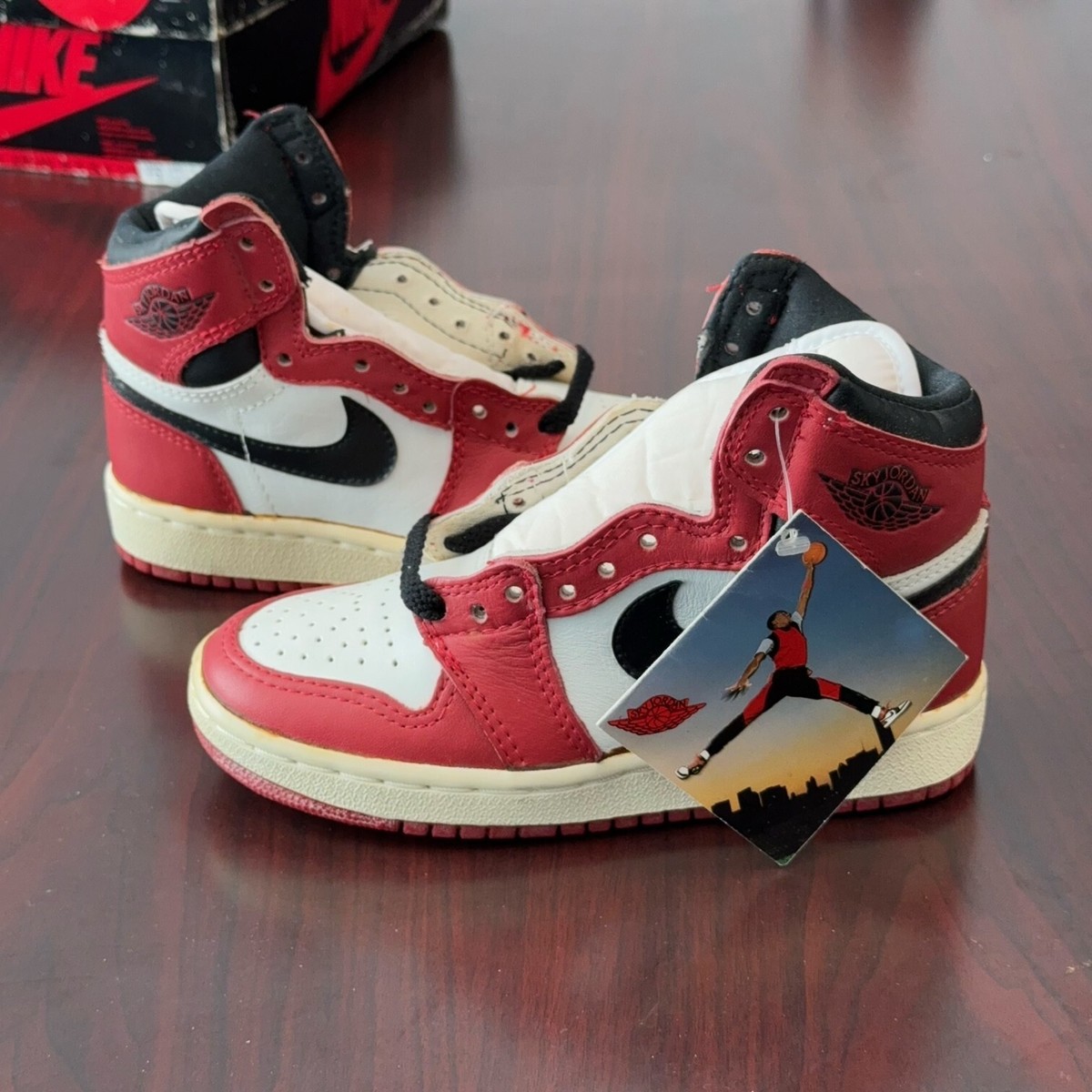 1985 Nike Original Sky Jordan I Chicago OG Air Vintage 8434 Kid