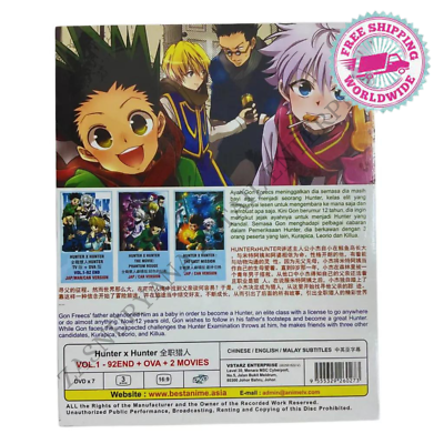 Hunter x Hunter 1999 Season 1 Complete TV Series + OVA + 2 Movie