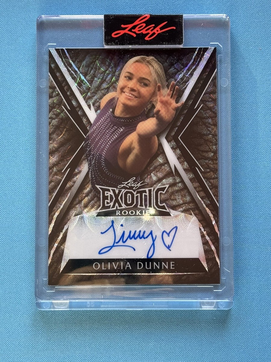 Olivia Livvy Dunne Auto Signed Autograph Leaf Exclusive 3/3 Exotic