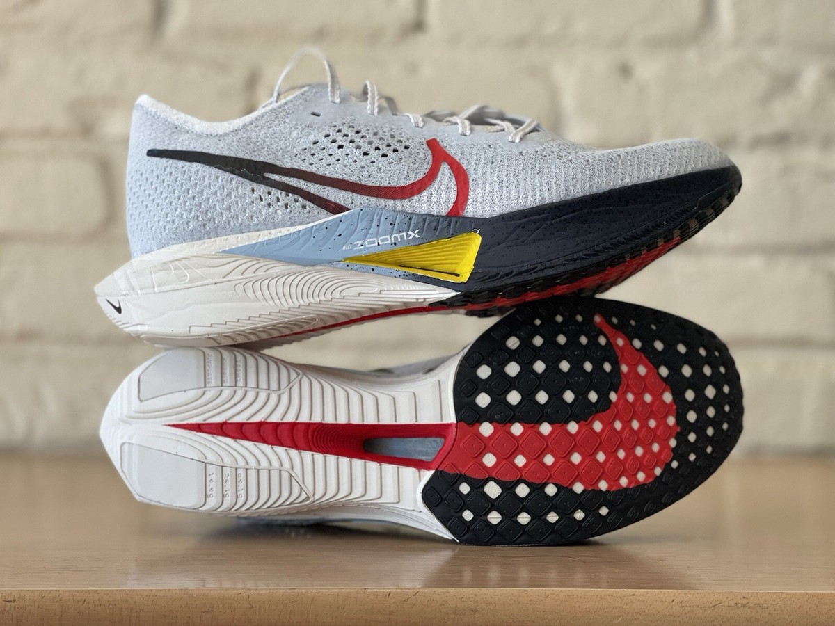 Nike ZoomX Vaporfly Next% 3 White Red Yellow Men Sz 10 Racing