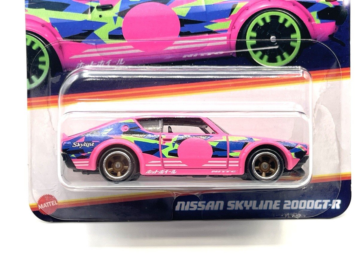 Hot Wheels Neon Speeders Nissan Skyline 2000GT-R pink CUSTOM WHEEL