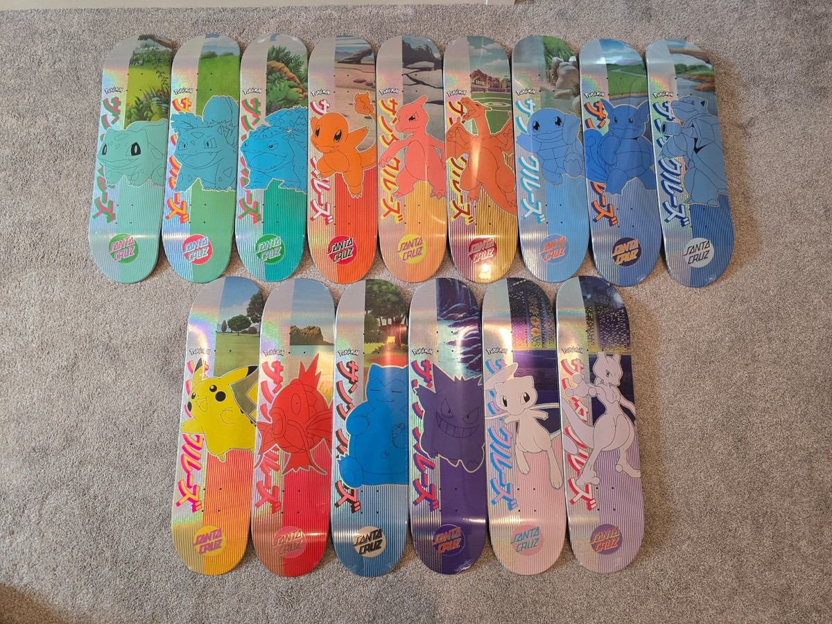Pokemon x Santa Cruz Full Set 15/15 Blind Bag Skateboards Limited