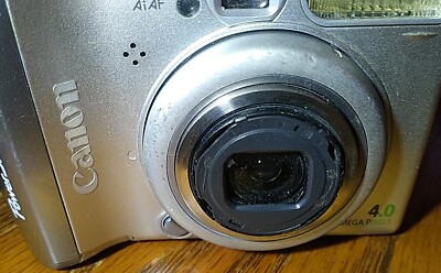 Canon PowerShot A520 4.0MP Digital Camera - Silver Turns On, For