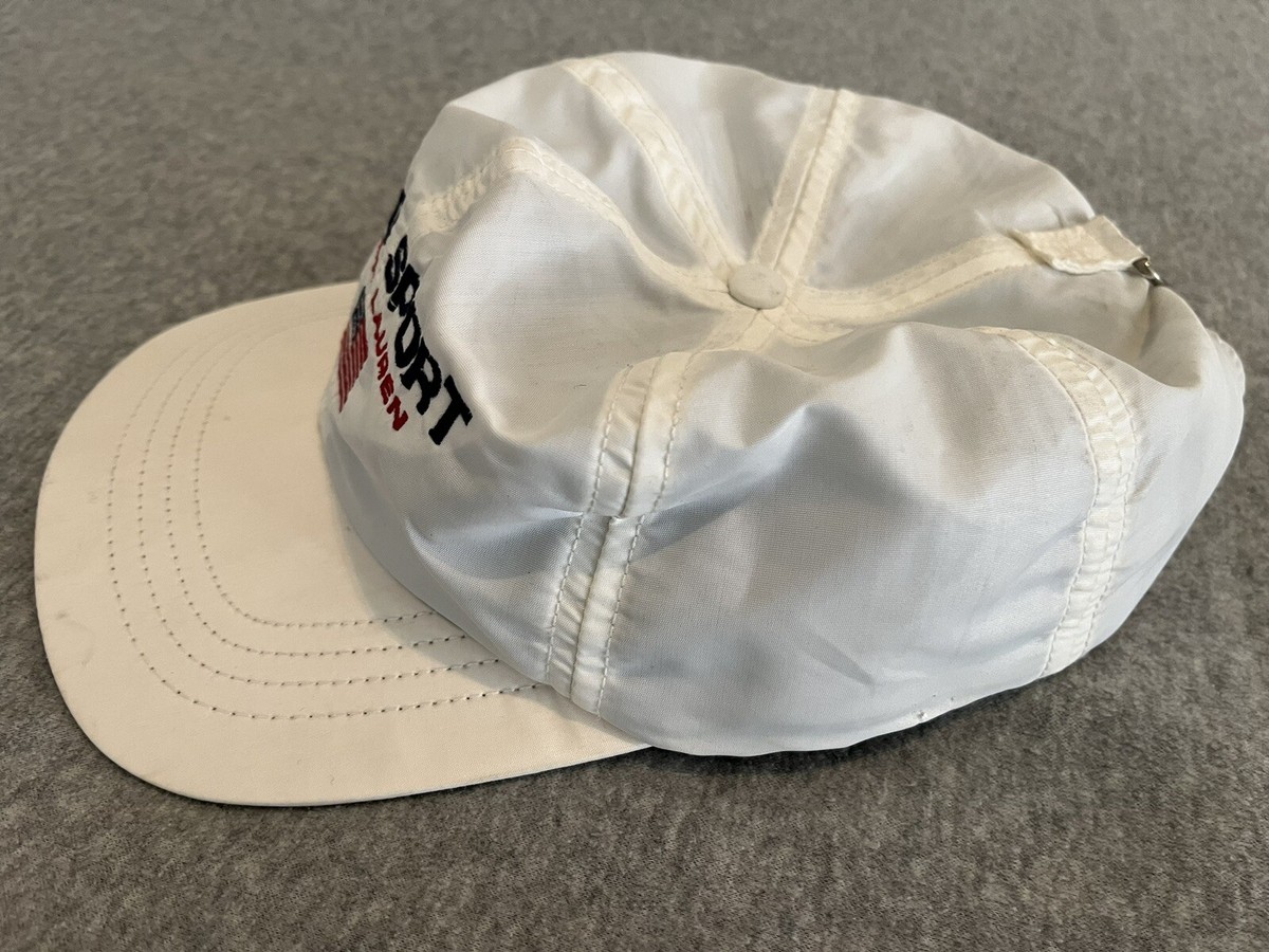 Vintage Polo Sport Ralph Lauren USA Flag Hat Cap White S/M | eBay
