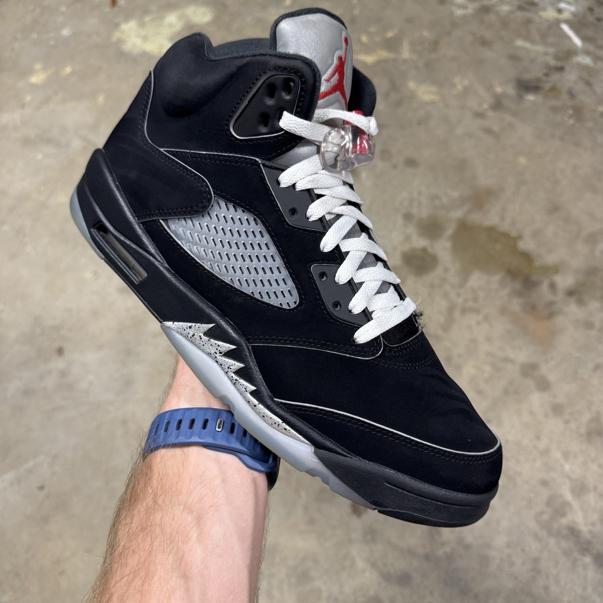 Sz 11 - Air Jordan 5 Retro OG Black Metallic Reimagined - Pre