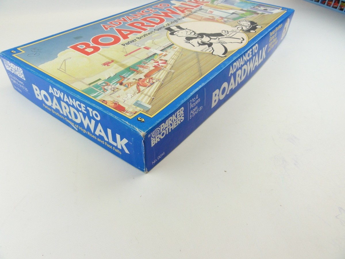 Advance To Boardwalk Game #0014 Vintage 1985 Parker Brothers