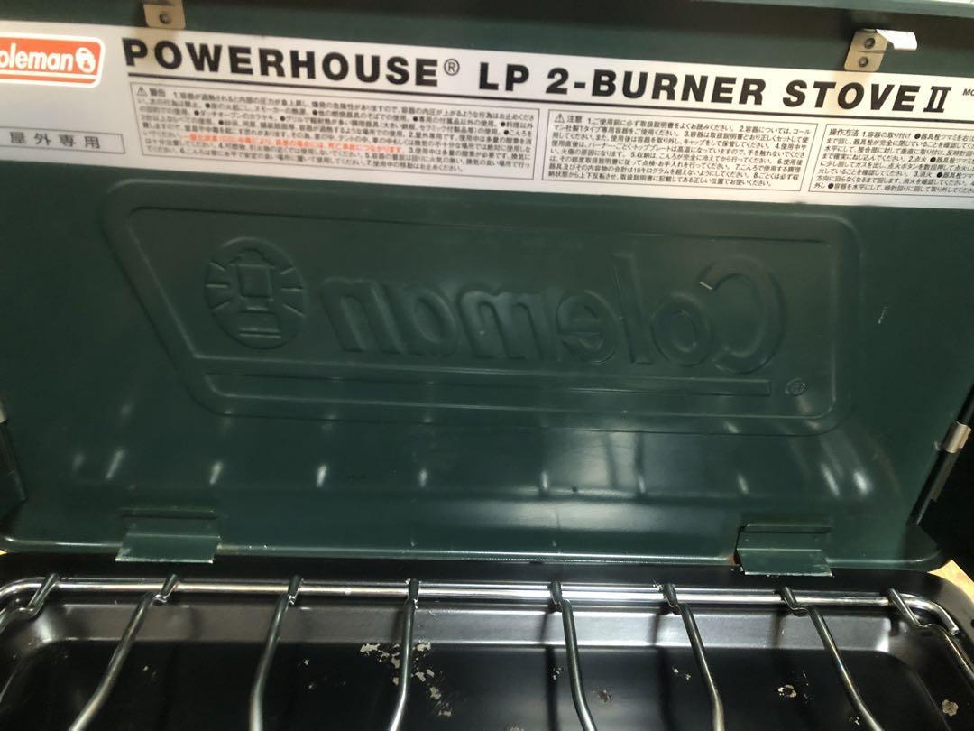 Coleman Powerhouse LP Two Burner Stove 2 Green Outdoor Cooking