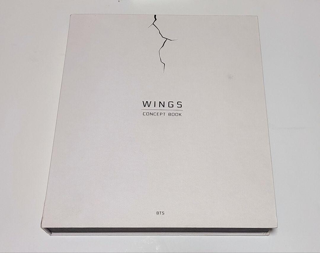 BTS WINGS CONCEPT BOOK Official Photo Book Photo Card Out Box KPop