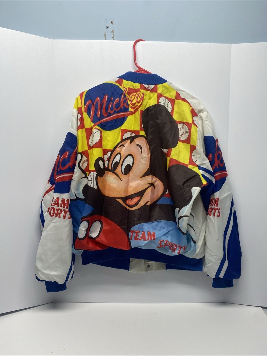 VTG Chalk Line Mickey Mouse Team Sports Jacket Walt Disney Company