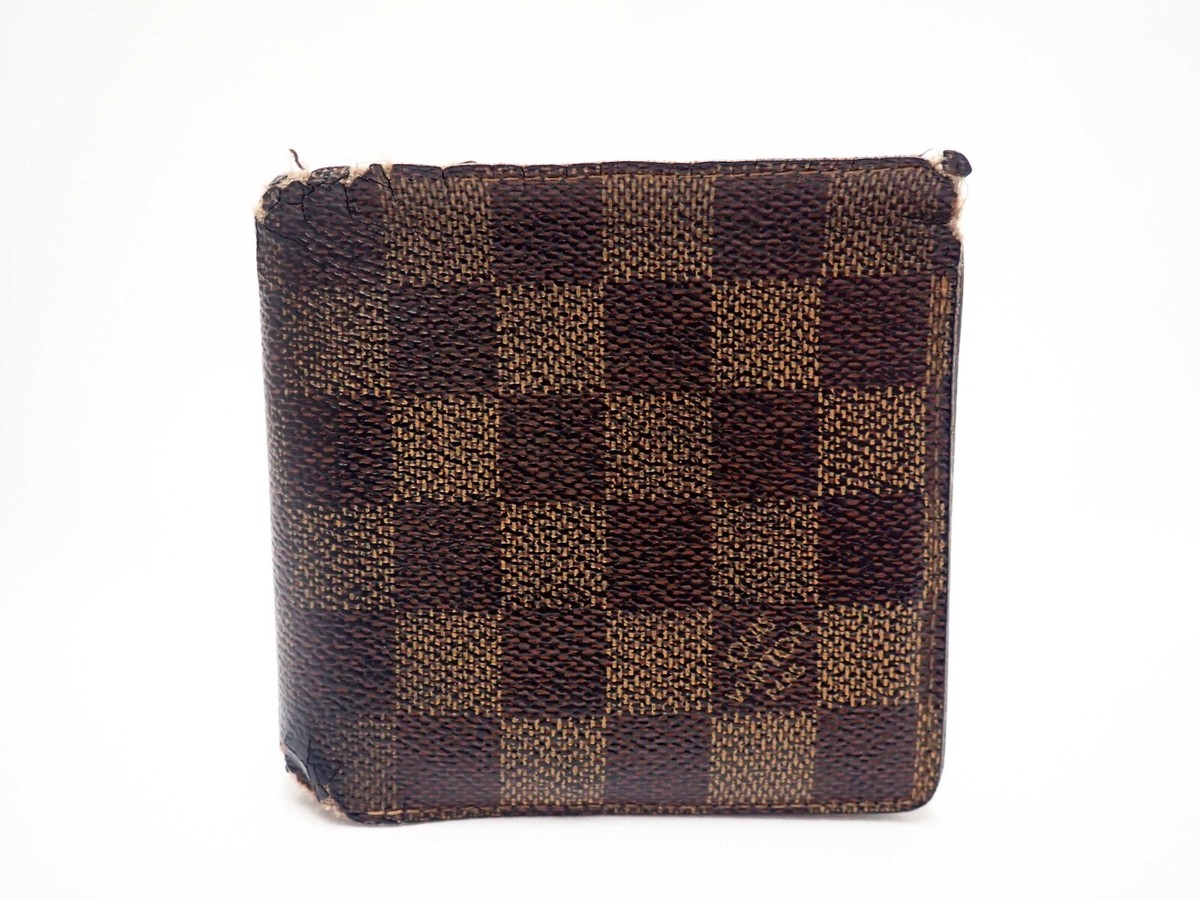 LOUIS VUITTON Damier Ebene Wallet Bi-fold Browns Marco N61675