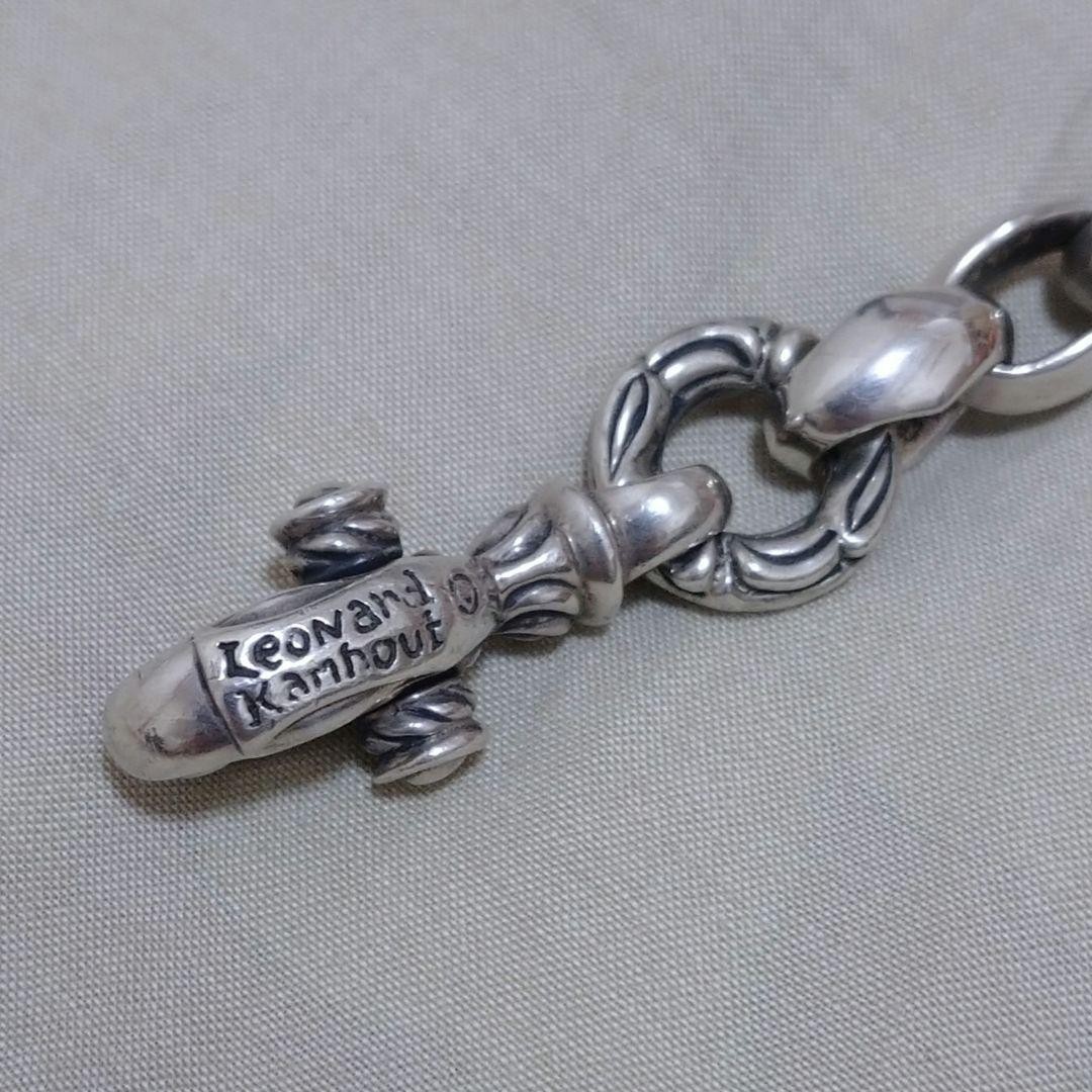 LONE ONES Silk Link Bracelet M w/Crane Circle Leonard Kamhout 8.85