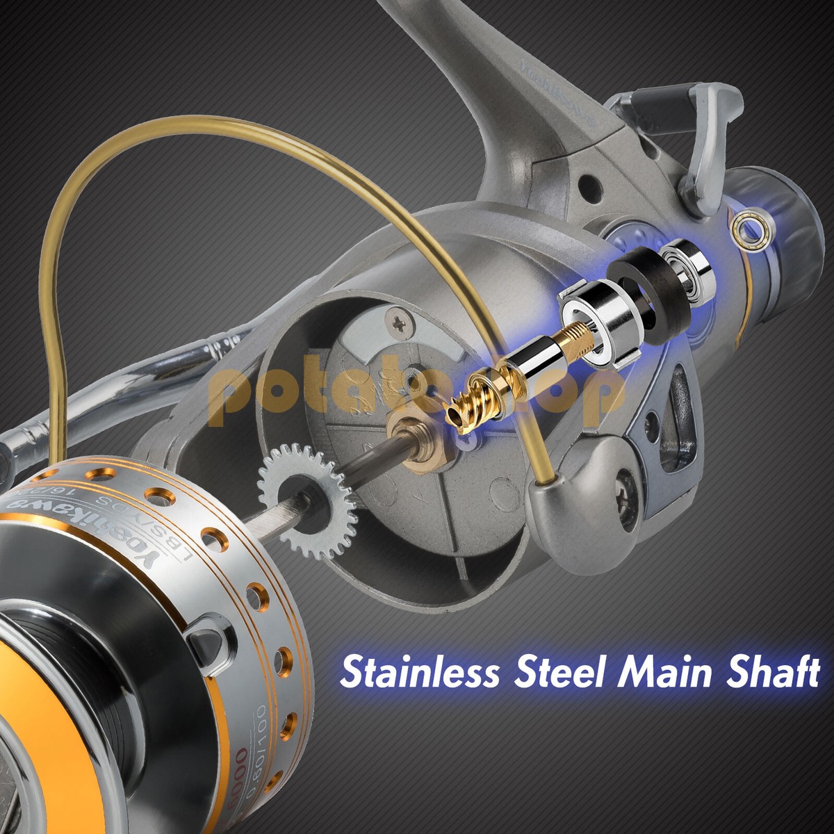 Yoshikawa Fishing Spinning Reel 6000 Baitfeeder Liveliner