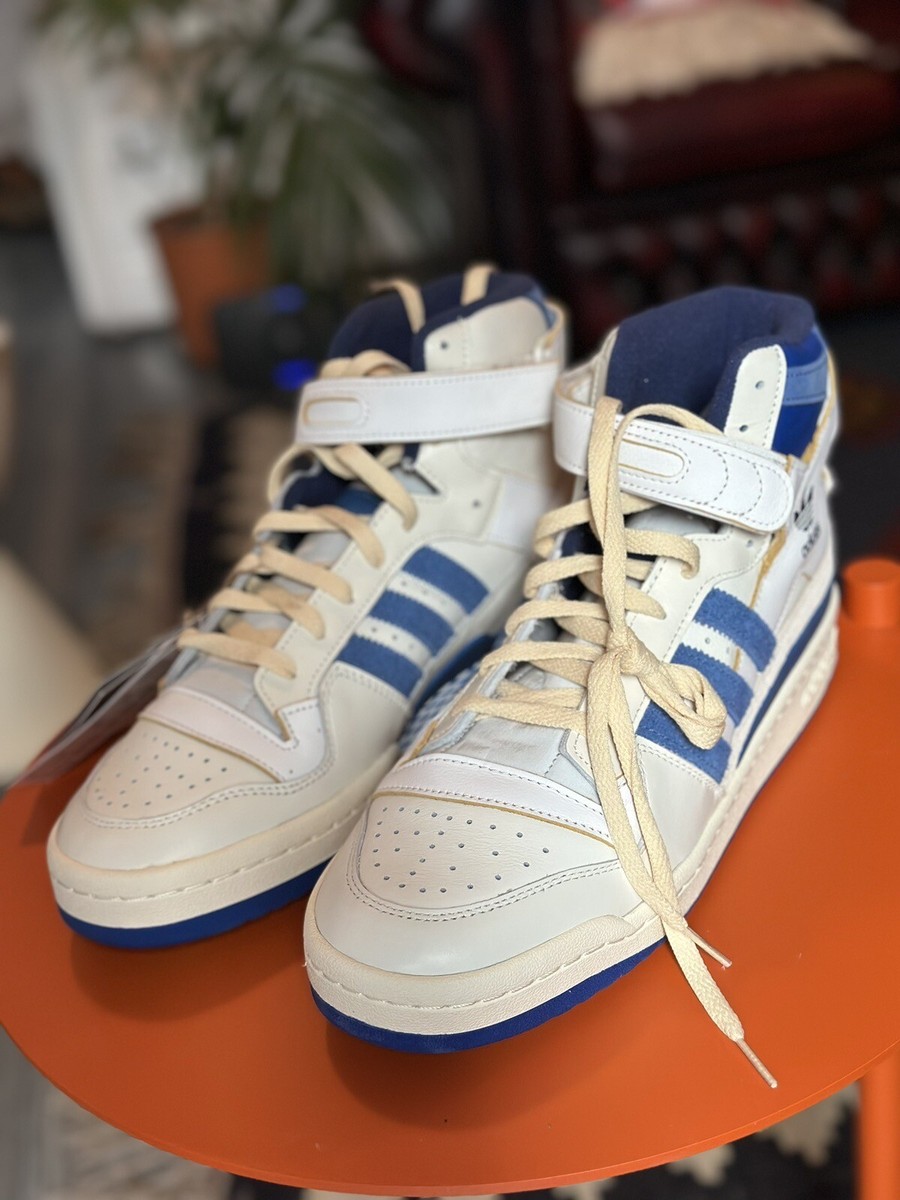 OG Retro Adidas Forum 84 High Blue Thread Off White - 10UK / 10.5