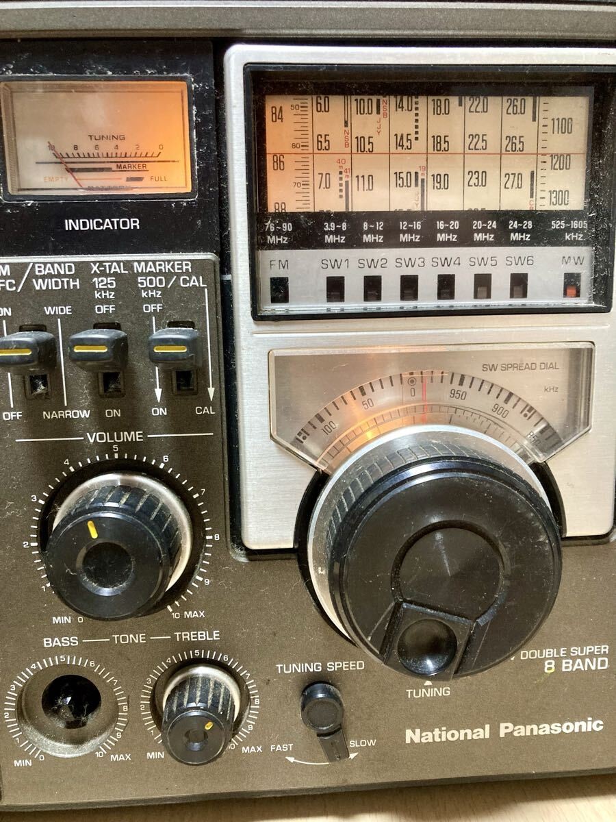 ト打】National Panasonic RF-2200 COUGAR 昭和レトロ SW MW FM クーガ