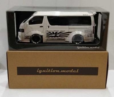 Ignition Model T S D Works Hiace Pearl White 1/18 Scale Minicar | eBay