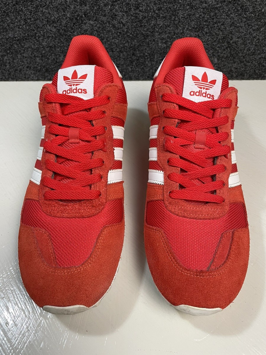 Adidas Men Size 11 ZX 700 Running Shoes 'Red' Leather Low Top