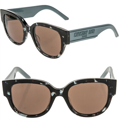 CHRISTIAN DIOR Wild BU Green Brown Book Tote Logo Sunglasses
