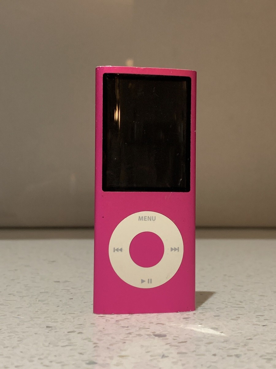 Apple iPod Nano 4th Gen 4GB Pink Model 1285 With Charger & 30pin