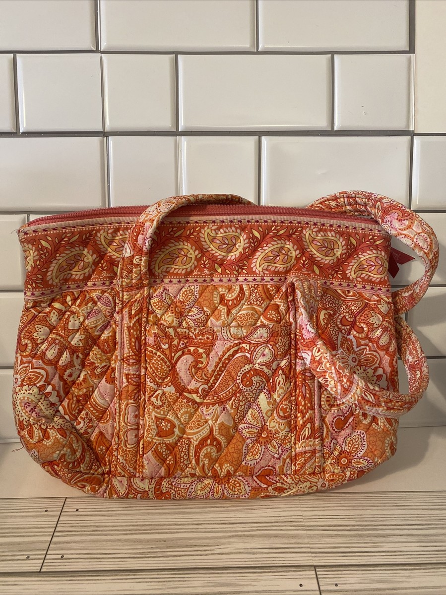 VERA BRADLEY SHERBET Retired Pattern Purse TOTE HANDBAG PINK