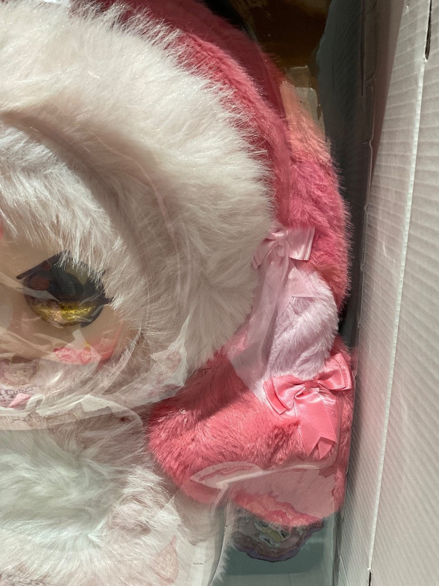 AI 800% Baby Three Pink Bunny Plush Liquid Gold Eyes Authentic