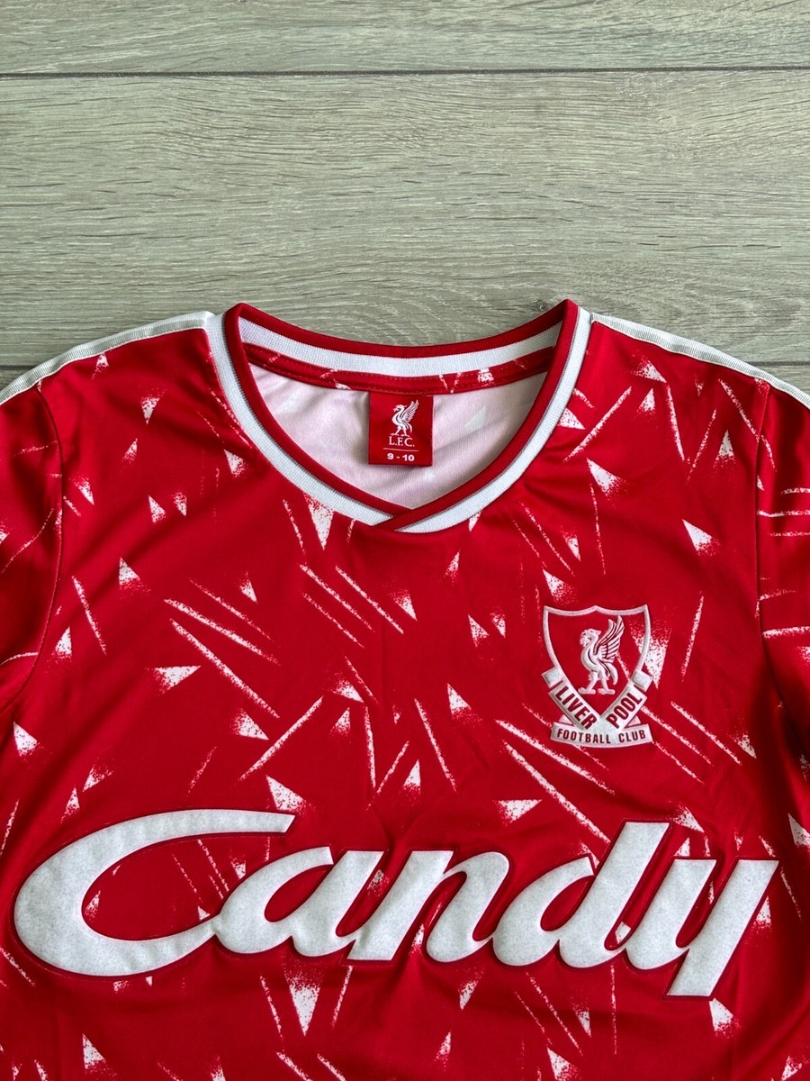 Liverpool 1989 1990 Candy Football Shirt Soccer Jersey Reissue