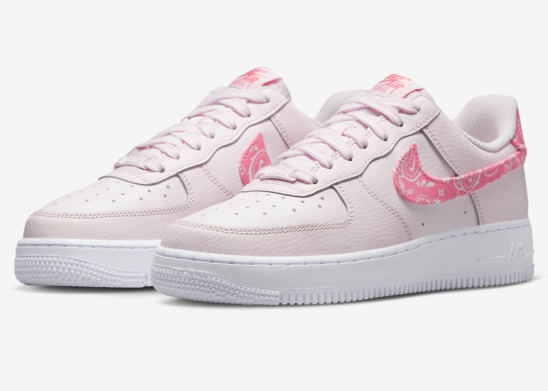 Women's Nike Air Force 1 Low Pearl Pink Paisley White ALL SIZES