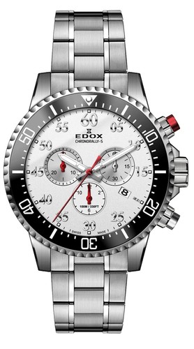 Edox Chronorally 1 Chronograph Quartz Blue Dial Men's Watch 10114