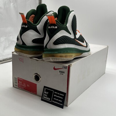 Size 11 - Nike LeBron 9 Miami Hurricanes for sale online | eBay