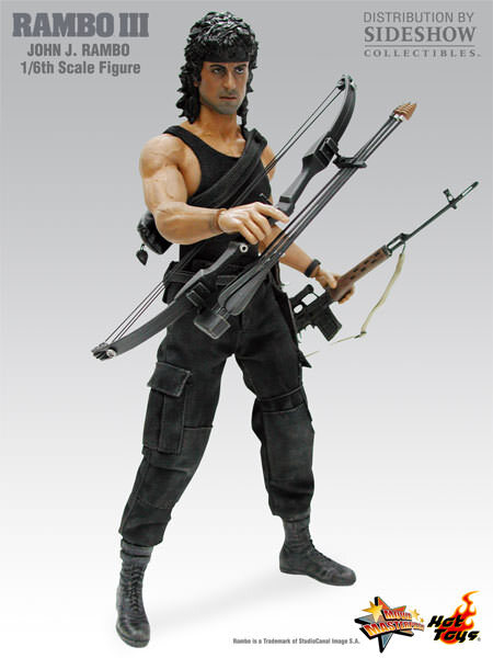 Hot Toys MMS 35 Rambo III 3 John J Rambo 1/6 Sylvester Stallone | eBay