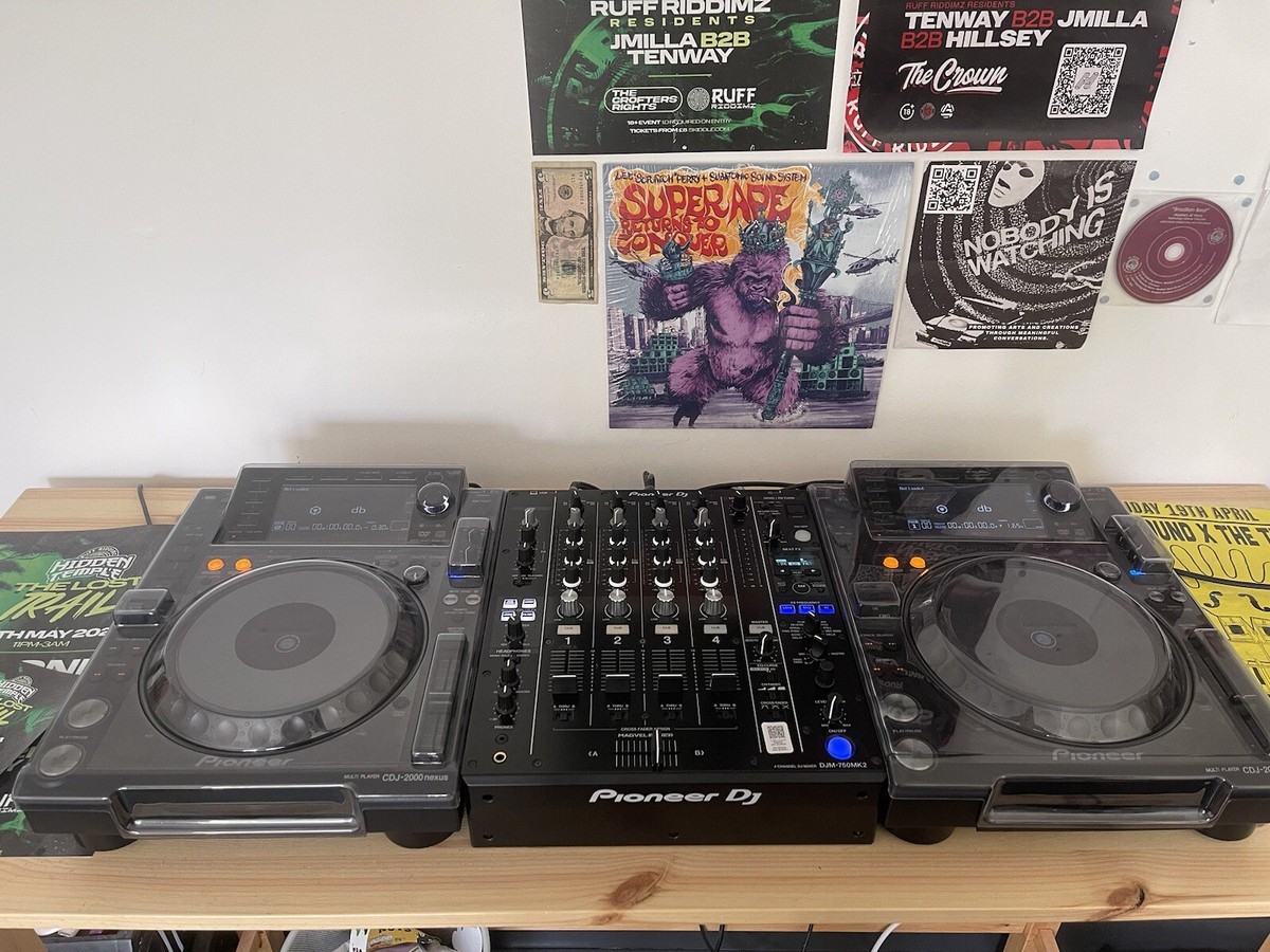 2X CDJ 2000 NEXUS & DJM 750 MK2 - FREE DECKSAVERS AND CABLES | eBay UK