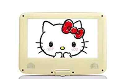 Hello Kitty Model AVOX 9-inch Portable DVD Player Model Yellow ADP