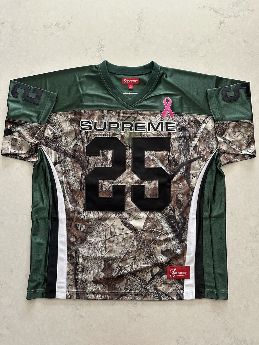 Size Large - FW25 Supreme Breast Cancer Awareness Football Jersey